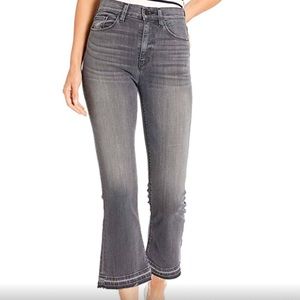 HP| Hudson Holly Flare Highwaist Ankle Gray Jeans Size 27